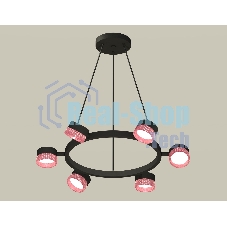 Светильник Ambrella light XB9193251/6 SBK/PI черный песок/розовый GX53 (C9193, N8486)