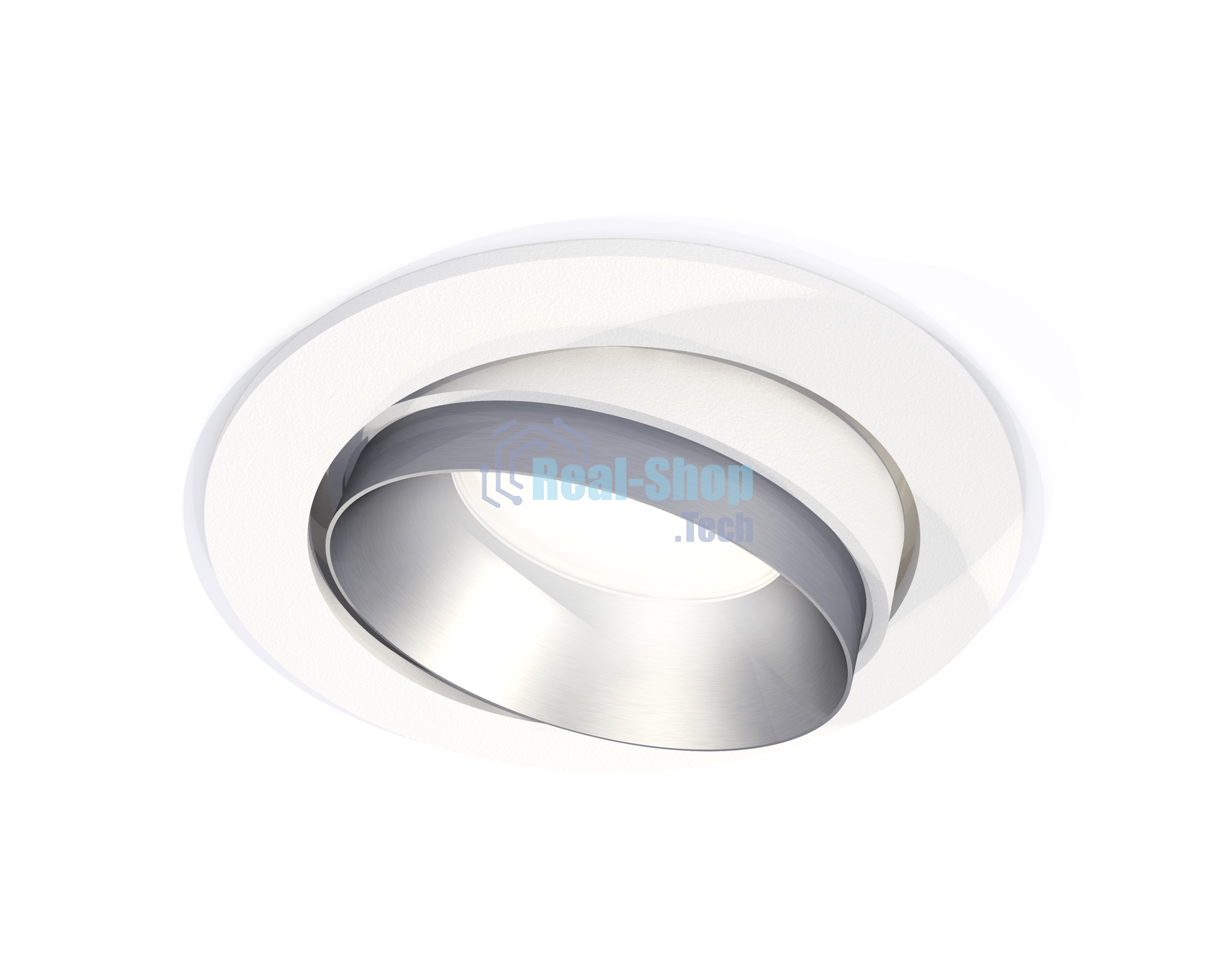 Комплект встраиваемого поворотного светильника Ambrella light XC7651023 SWH/MCH белый песок/хром матовый MR16 GU5.3 (C7651, N7033)