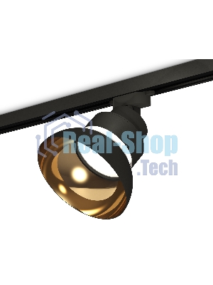 Светильник Ambrella light XT8102201SBK/PYG/CL черный песок/золото желтое полированое/прозрачный GX53