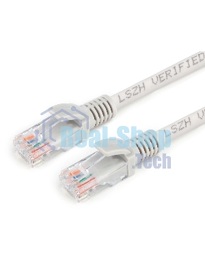 Патч-корд LSZH UTP Cablexpert PP31-3M cat.5e, 3м, литой, многожильный, серый