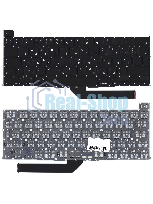 Клавиатура для ноутбука Apple MacBook Pro 16 Retina A2141 Late 2019 Г-образный Enter