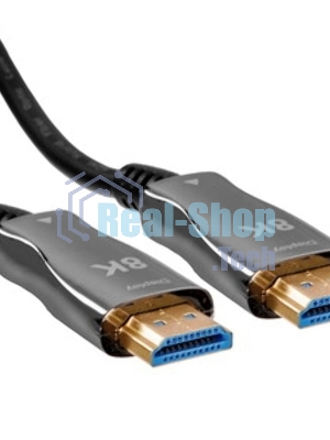 Кабель HDMI Wize AOC-8K-HM-HM-80M оптический, 80 м, 8K/60HZ, 4:4:4, v.2.1, ARC, 19M/19M, черный, коробка
