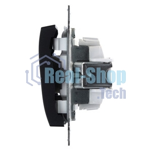 Systeme Electric Glossa Антрацит Выключатель 1-клавишный сх.1, 10AX