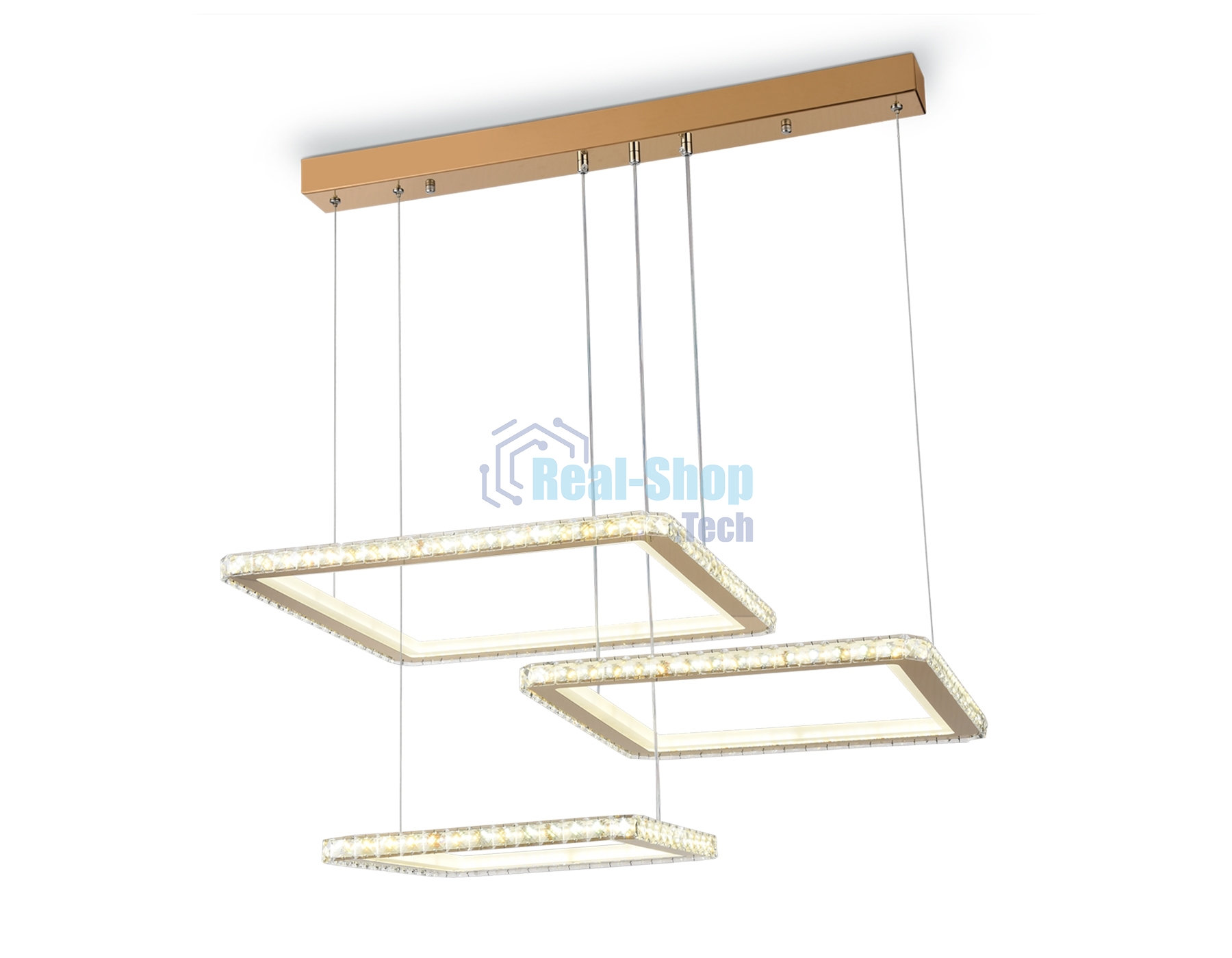 Светильник Ambrella light FA1761/3 GD золото 180W 3000K+6400K/3000K/6400K/4200K+4200K 680*460*740 (ПДУ РАДИО 2.4G)