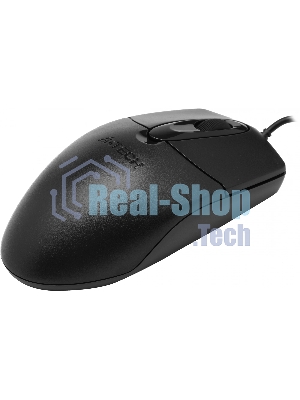 Мышь проводная A4Tech OP-720S черный, 1200 dpi, USB Type-A, кнопки - 3