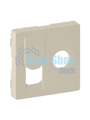 Лицевая панель розетки TV-RJ45. Слоновая кость