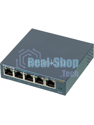 Коммутатор настольный TP-Link TL-SG105S 5-портовый 10/100/1000 Мбит/с