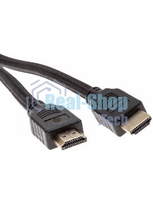 Кабель аудио-видео Cactus CS-HDMI.2-1.8 HDMI (m)/HDMI (m) 1.8м. позолоченные контакты черный