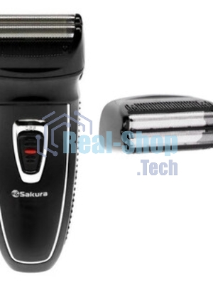 Электробритва Sakura SA-5421BS 3гол 2триммера сух.бритье аккум