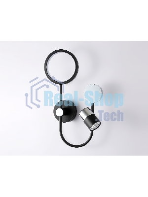Светильник Ambrella light FL51601/3 BK/CH черный/хром 11W 4200K+GU10 424*275*100