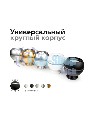 Насадка задняя накладная для корпуса светильника с диаметром отверстия D60mm N6906 PPG золото розовое полированное D60*H25mm Out20mm