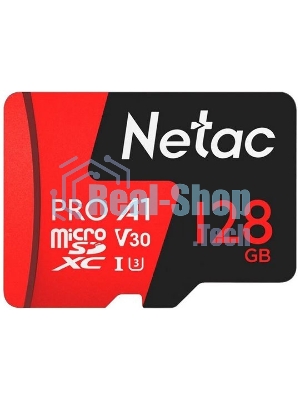 Флеш карта MicroSD card Netac P500 Extreme Pro 128Gb, retail version w/o SD adapter