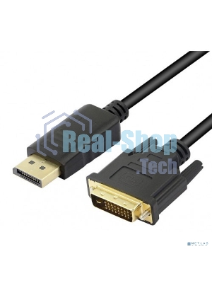 Кабель-переходник KS-is KS-780-3 2K DisplayPort 20M на DVI-D dual link 24+1F 3м