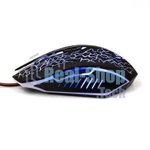 Мышь проводная Nakatomi MOG-15U черный, 2400 dpi, USB, кнопки - 6