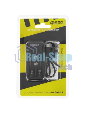 Устройство зарядное B-50USB Ni-Cd/Ni-MH (2хAA/2хAAA/1х9В) индикатор зарядки питание от USB кабель MicroUSB-USB в комплекте ФАZА 5038806