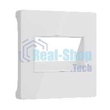 Накладка для двойной розетки Еthernet RJ-45 (белый акрил)