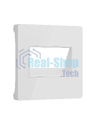 Накладка для двойной розетки Еthernet RJ-45 (белый акрил)