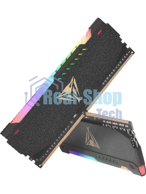 Оперативная память Patriot Viper Steel, DDR4, 64GB (2x32GB), 3600MHz, CL20, DIMM, с радиатором, RGB, черный