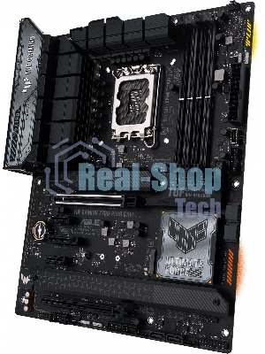 Материнская плата ASUS TUF GAMING Z790-PLUS WIFI, LGA 1700, Intel Z790, 4xDDR5, 4xSATA, 4xM.2, 1xPCIe 5.0 x16, 1xPCIe 4.0 x4, 2xUSB-A 3.2 Gen 2, 4xUSB-A 3.2 Gen 1, 1xUSB-C 3.2 Gen 2, 1xUSB-C 3.2 Gen 2x2, 1x2.5Gb LAN, 5x3.5 мм, 7.1, Standard-ATX