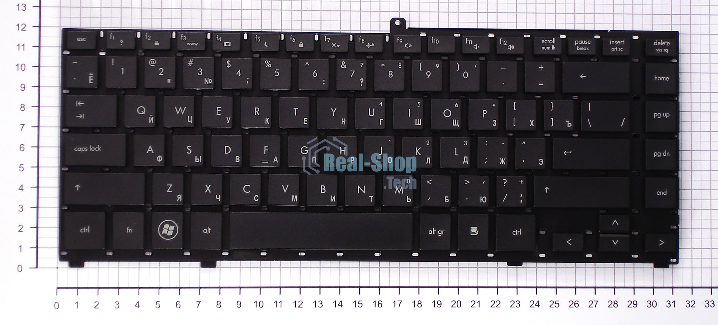 Клавиатура для ноутбука HP Probook 4410S 4411S 4413S 4415S 4416S черная