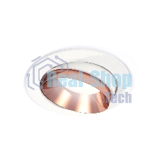 Комплект встраиваемого поворотного светильника Ambrella light XC7651025 SWH/PPG белый песок/золото розовое полированное MR16 GU5.3 (C7651, N7035)