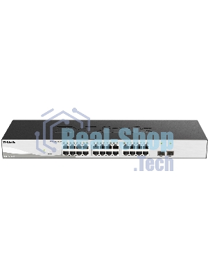 Коммутатор настраиваемый WebSmart с 24 портами 10/100/1000Base-T и 2 портами 1000Base-X SFP D-Link DGS-1210-26/F3A