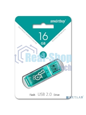 Флешка USB Smartbuy Glossy series Green (SB16GBGS-G), 16Gb, USB 2.0, R/W 25/15, зеленый