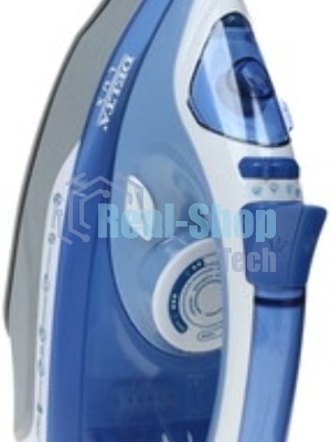 Утюг Delta LUX DL-712 белый с синим, 2400 Вт, 30 г/мин, 150 г/мин, 350 мл