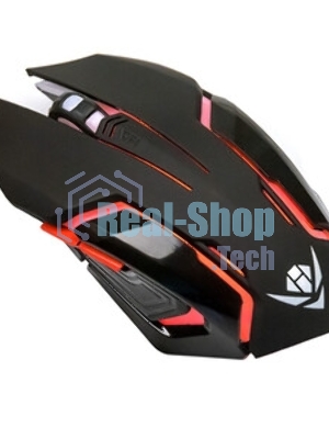 Мышь проводная Nakatomi MOG-20U черный, 2400 dpi, USB, кнопки - 6