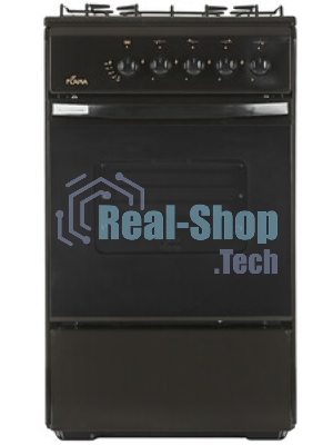 Плита газовая Flama RG 24019 B коричневый, конфорок 4 шт, духовка 50 л, 50 см x 85 см x 60 см
