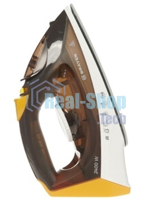 Утюг BRAYER BR4003 коричневый/белый/желтый, 2400 Вт, 25 г/мин, 140 г/мин, 330 мл