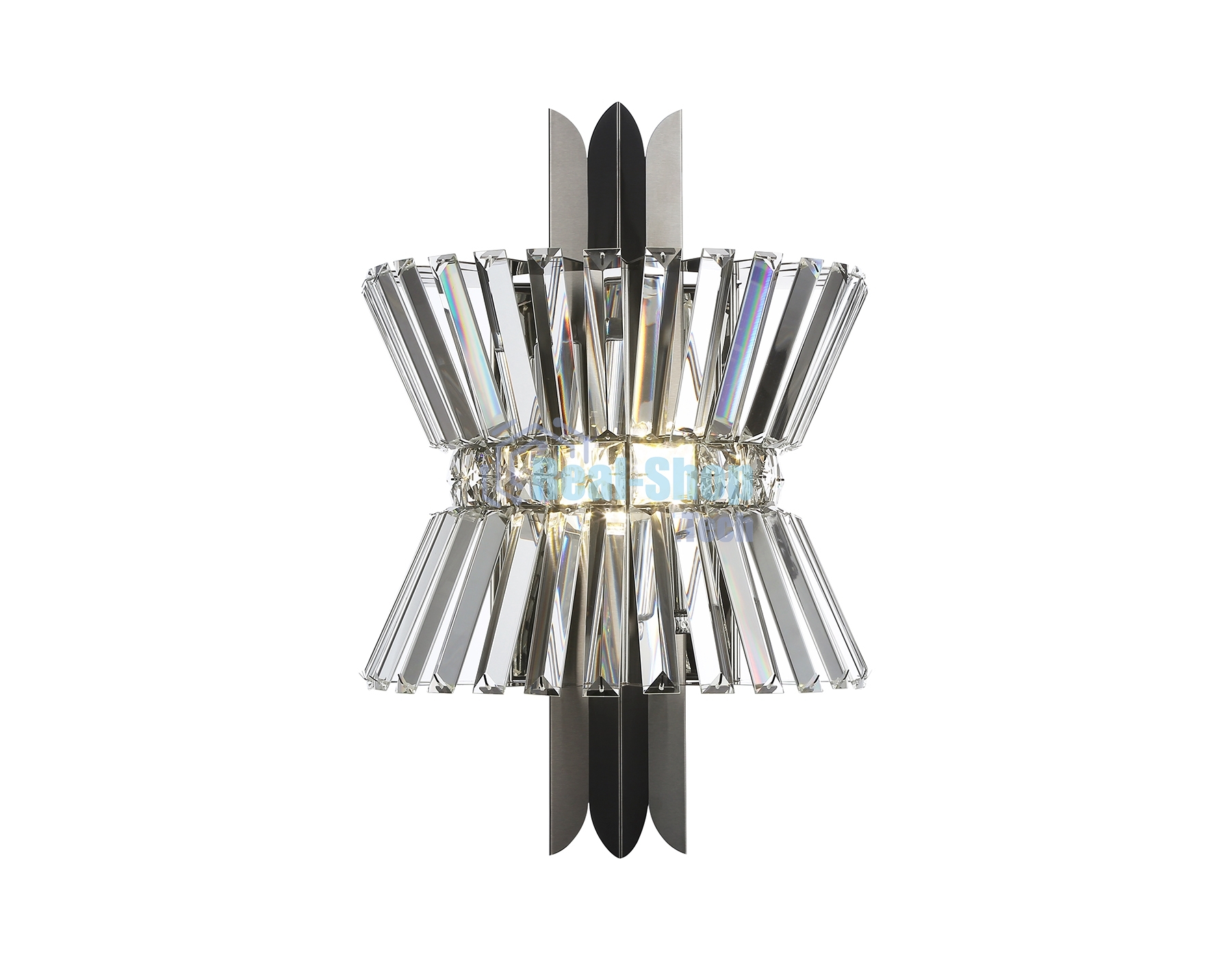 Настенный светильник Ambrella light LH41032/2 BK/CL черный/прозрачный E14*2 max 40W 310*180*460