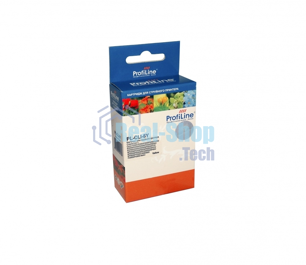 Картридж струйный ProfiLine PL-CLI-8Y для принтеров Canon Pixma iP3300/iP6600D/MP950 с чипом Yellow водн