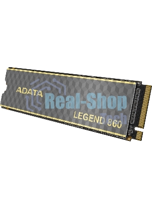 Накопитель SSD ADATA LEGEND 860, 2Tb, PCIe 4.0 x4, M.2 2280, NVMe, R/W 6000/5000, с радиатором