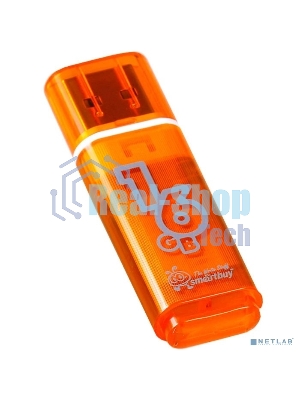 Флешка USB Smartbuy Glossy series Orange (SB16GBGS-OR), 16Gb, USB 2.0, R/W 25/15, оранжевый