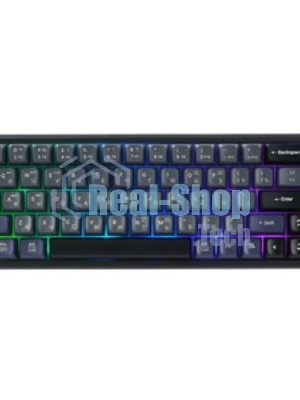 Клавиатура RITMIX RKB-868WBL Black чёрный-фиолетовый