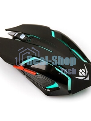 Мышь проводная Nakatomi MOG-20U черный, 2400 dpi, USB, кнопки - 6
