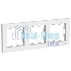 Рамка 3-м AtlasDesign универс. бел. SchE ATN000103