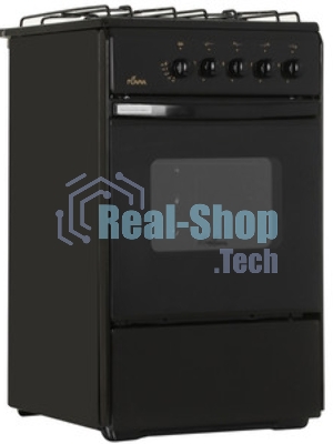 Плита газовая Flama RG 24019 B коричневый, конфорок 4 шт, духовка 50 л, 50 см x 85 см x 60 см