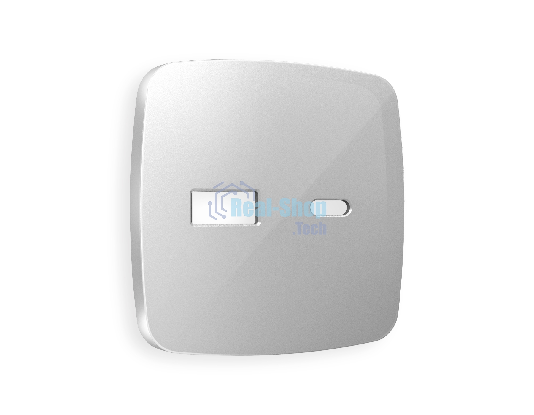 Лицевая панель OMEGA (Серебро глянец) для розетки 2USB тип A+C QUANT OP4110