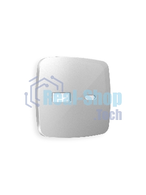 Лицевая панель OMEGA (Серебро глянец) для розетки 2USB тип A+C QUANT OP4110