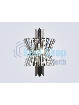 Настенный светильник Ambrella light LH41032/2 BK/CL черный/прозрачный E14*2 max 40W 310*180*460