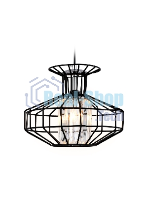 Светильник Ambrella light TR5850 BK/CL черный/прозрачный E27 max 40W D240*1200