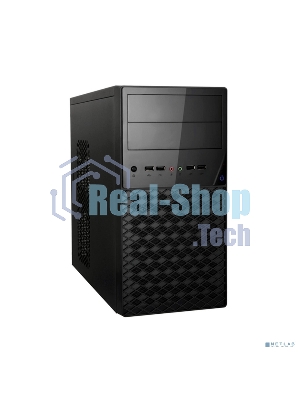 Компьютерный корпус ExeGate EX284030RUS Minitower BA-203U Black, mATX, (AA400, 80мм), 2хUSB+1хUSB 3.0, Audio