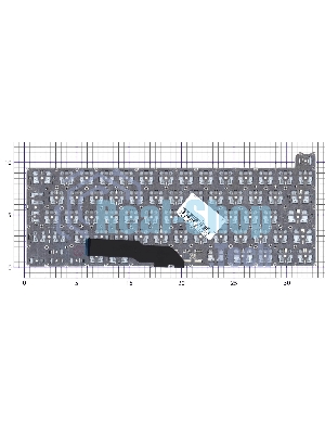 Клавиатура для ноутбука Apple MacBook Pro 13 Retina A2251 Mid 2020 Г-образный Enter