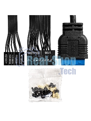 Компьютерный корпус Miditower ExeGate AA-443U-AA400 (ATX, AA400 8 см, 2*USB+1*USB 3.0+HD Audio, черный)