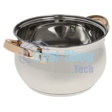 Набор посуды Kelli KL-4206 6 пред.(Кастрюля с жаропрочной стекл. крышкой 2.1 л. Кастрюля с жаропрочной стекл. крышкой 3 л. Кастрюля с жаропрочной стекл. крышкой 4 л. Высококачественная нерж. сталь 18/10. 5-ти слойное капсульное дно.)