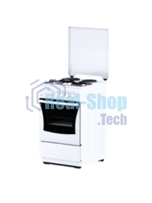Плита комбинированная Flama RK 2211 белый, конфорок 4 шт, духовка 50 л, 50 см x 85 см x 60 см