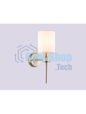 Настенный светильник Ambrella light LH72375 DBS/WH темная латунь/белый E14 max 40W 190*120*370