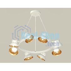 Светильник Ambrella light XB9195101/8 SWH/PYG/CL белый песок/золото желтое полированное/прозрачный GX53 (C9195, N8144)